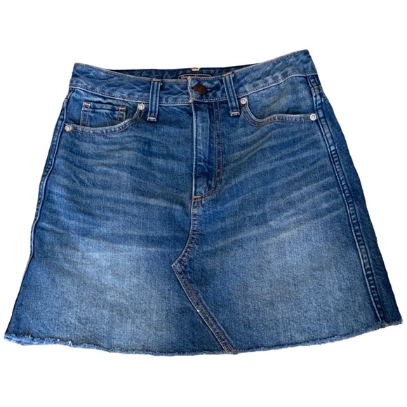 ABERCROMBIE & FITCH Denim jean cut-off skirt (about Size 6 or 24) - Picture 1 of 13